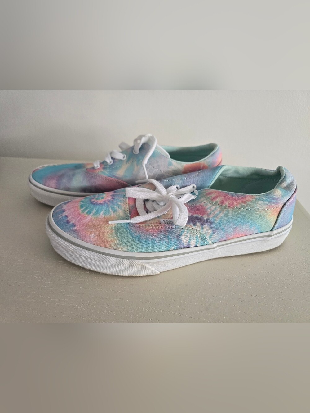 Vans Tie-Dye Canvas Sneakers - Pastel Rainbow